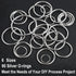 90Pcs 6 Sizes Silver Metal O Rings Multi-Purpose Heavy Duty Round Ring for Hardware Bags Belts Dog Leashes Hanging Basket DIY Craft Supplies, 15mm...