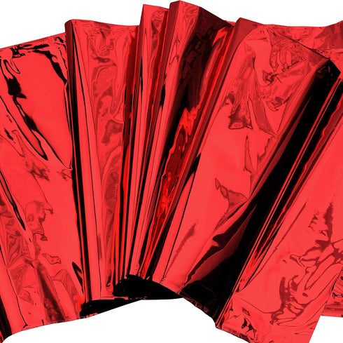 Red Foil Tablecloth Plastic Table Cover Rectangle Tables Tinsel Foil Table Cloth for Wedding Anniversary Birthday Graduation Bachelorette Thanksgi...