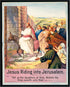 Posterizer 1 pcs-Jesus riding into Jerusalem poster-Religious Posters-Gifts for Christians -Decor for Church, Sunday School Classroom- unframed wa...