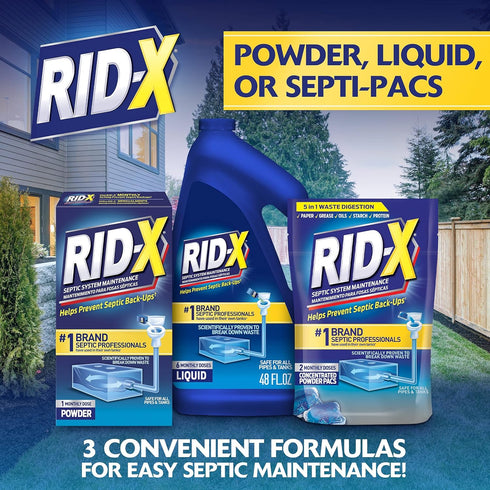 Rid-X Septic Tank System Treatment, Septic Tank Treatment, 3.2 Ounce...