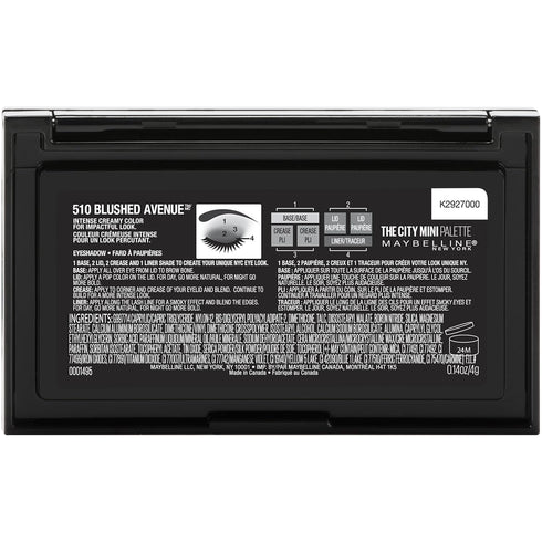 Maybelline New York The City Mini Eyeshadow Palette Makeup, Blushed Avenue, 0.14 oz....
