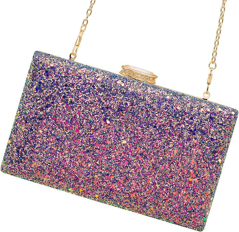 CARIEDO Women's Evening Bag Elegant Clutch Sophisticated Diamond Handbag Prom Wedding Party...