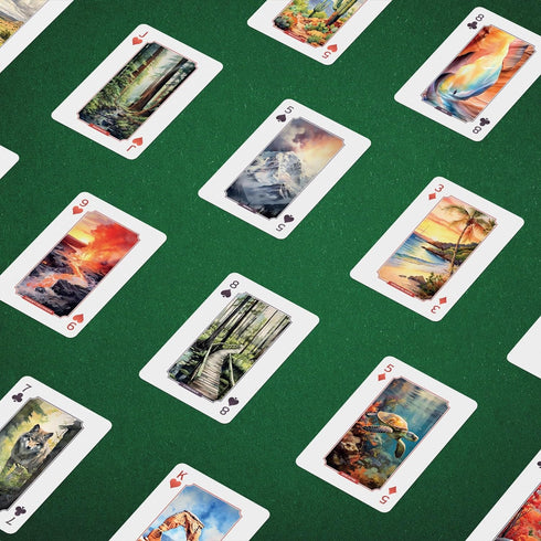 Underdog Games National Park Playing Cards | 52 Pieces of Stunning Custom Art | Unique Park for Every Card...