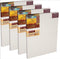 MASTERPIECE Z2VR-0404 Vincent Pro 7/8" Deep Raw Unprimed Heavy Weight #12 Cotton 11.5 oz Stretched Canvas 4" x 4" Natural 2 Pack...