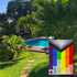 Pride Progress Garden Flag, Everyone is Welcome Here Small Yard LGBTQ Rainbow Garden Flag for Pride Month Outside Outdoor Hanging Decorations 12x1...