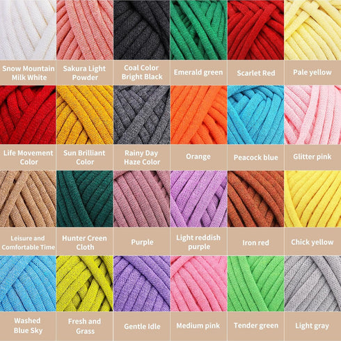 Yarn for Crocheting -200g Beginners Chunky Cotton Yarn Easy-to-See Stitches Thick Worsted Yarn for Knitting Craft -Khaki......