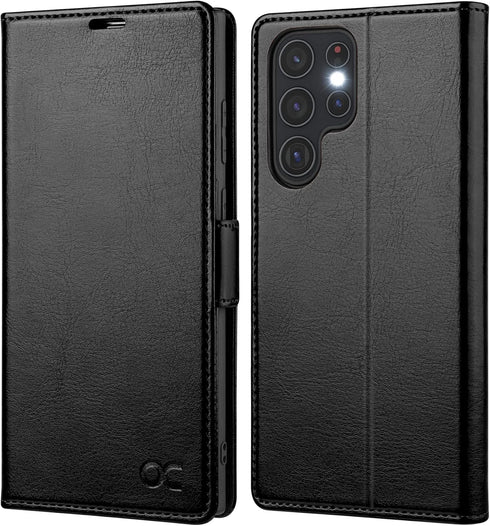OCASE Compatible with Galaxy S22 Ultra 5G Wallet Case, PU Leather Flip Folio Case with Card Holders RFID Blocking Kickstand [Shockproof TPU Inner ...