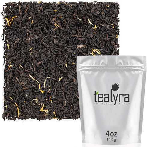 Tealyra - Wild Blueberry - Black Loose Leaf Tea Blend with Chrysanthemum - Caffeine Bold - All Natural Ingredients - 110g (4-ounce)...