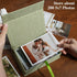 Photo Storage Box 5x7, Linen Photo Box, Memory Box Perfect to Store Your Photo, Pictures, Certificates, Scrapbooking Supplies, Keepsakes and Jewel...