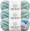Premier Wool Select Jacquard Sock Yarn - Morning Glory - 3-Pack Bundle with Bellas Crafts Stitch Markers...