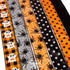 Ribbli Halloween Ribbon Wired,6 Rolls Orange and Black Halloween Ribbon 2.5 Inch Total 90 Feets(30 Yards), Ghost/Spider/Polka Dot/Black Velvet Rib...