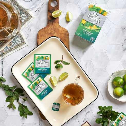 Ahmad Tea - Peppermint & Lemon Tea 20 Bags - 30g...