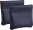 Travelambo Leather Squeeze Coin Purse Pouch Change Holder For Men & Women 2 pcs set...