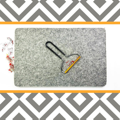 Savina Wool Pressing Mat Cleaning Tool - Lint Remover for Quilting, Carpet Rake Remove Everyday Furniture, Sofa... (Set 2)...