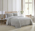 Beatrice Home Fashions Medallion Chenille Bedspread, Standard Sham, Gray...