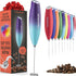 Powerful Handheld Milk Frother, Mini Milk Foamer, Battery Operated (Not included) Stainless Steel Drink Mixer for Coffee, Lattes, Cappuccino, Frap...