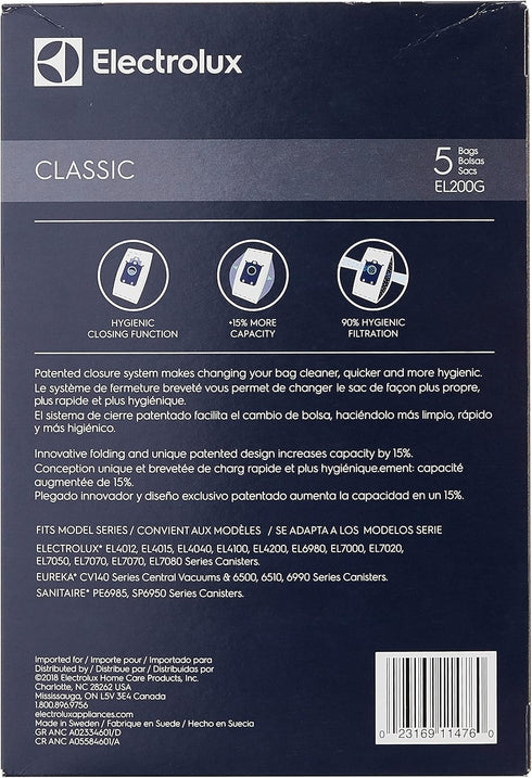 Electrolux HOMECARE Products EL200G s Classic Paper Vacuum Bag, 5, Brown...