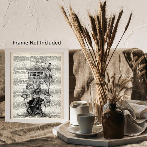 Posterizer 1 pcs-Graffiti Skill Gothic Dictionary Art-Abstract & Modern Art-Gift for Steampunk or Goth Fans-Living Room Bedroom Decor- unframed wa...