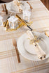DII Holiday Dining Table & Kitchen Décor Metallic Fabric, Christmas Tablecloth, 60x84, Gold & Cream Plaid...