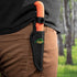 OUTDOOR EDGE Zip Blade - 4.0" Fixed Blade Hunting Knife for Skinning and Gutting Big Game - Includes Black Nylon Belt Sheath...