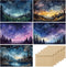 Blank Cards with Envelopes All Occasion,Watercolor Starry Night Sky Design Blank Greeting Cards 4x6,20Pack -Blank Greeting Cards,Note Cards with M...