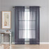 Window Elements Diamond Sheer Voile Extra Wide 56 x 90 in. Rod Pocket Curtain Panel, Indigo...