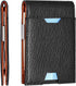 FEITH&FELLY Men Bifold Wallet with Money Clip - Leather Minimalist Front Pocket RFID Blocking...