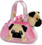 Aurora® Fashionable Fancy Pals™ Peek-A Boo Pug Stuffed Animal - On-The-go Companions - Stylish Accessories - Multicolor 7 Inches...