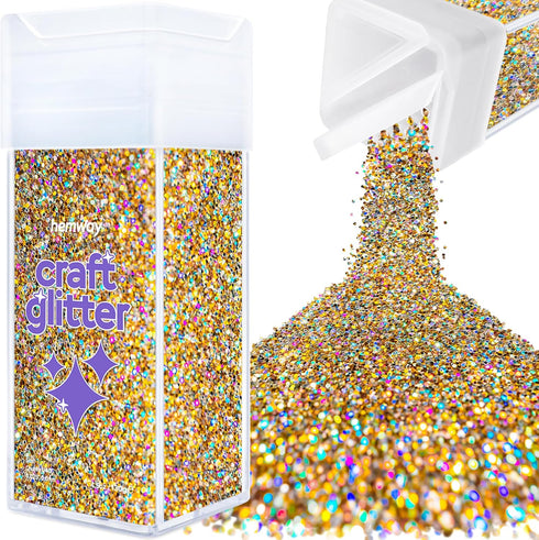 Hemway Craft Glitter Shaker 130g / 4.6oz Glitter for Arts, Crafts, Resin, Tumblers, Nails, Painting, Decoration, Festival, Cosmetic, Body - Chunky...