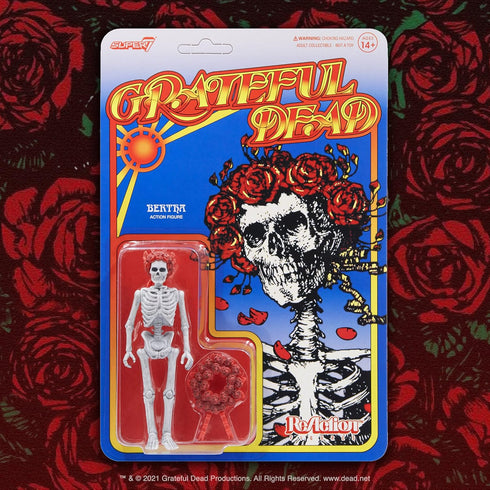 Super7 Grateful Dead Bertha - 3.75" Grateful Dead Action Figure with Accessory Classic Music Collectibles and Retro Toys...