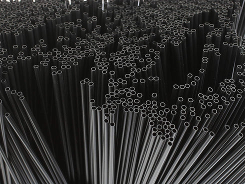 Tall Plastic Coffee Stir Sticks - 7 Inch Coffee Stirrer Sip Straws (Black, 1000)...