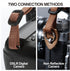 Padwa Lifestyle Dark Blue Green Camera Strap -Double Layer Crazy Horse Cowhide End,1.5" Wide Pure Cotton Woven Camera Straps,Adjustable Neck Shoul...