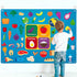 WATINC My Plate Felt-Board Stories Set 3.5Ft 53Pcs Preschool Vegetables Fruit Protein Grains Flannel Food Diary Classroom Theme Early Learning Pla...