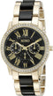 XOXO Women's XO5874 Gold-Tone and Black Bracelet Watch...