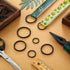 35 Pieces Metal O Ring Multi-Purpose Metal O Ring Non-Welded O Ring Round Metal Key Ring for Keychains Macrame Dog Leashes Camping Belt Hardware B...