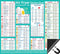 Air Fryer Accessories Cooking Times Cheat Sheet Kitchen Conversion Chart Fridge Magnet Guide Big Text 9”x10” Kitchen Gift Recipe Cookbook 90 Foods...