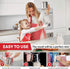 2.5 Cup Flour Sifter, Semi Automatic Small Baking Sieve, Stainless Steel, Fine Mesh Sieve Flour Duster...