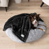 PetAmi Dog Blanket for Small Dogs Black, Fluffy Soft Puppy Blanket, Sherpa Fleece Cat Blanket for Kitten Doggie, Calming Pet Blanket Throw for Cou...