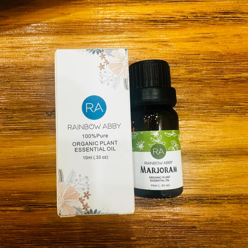 Rainbow Abby Marjoram Essential Oil 100% Pure Organic Plant Natural Flower Essential Oil for Diffuser, Massage, Sleep - 10ML...
