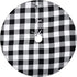 yuboo Buffalo Christmas Tree Skirt, 48 Inches White and Black Checked Ornaments for Farmhouse Buffalo Plaid Christmas Decor...