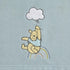 Disney Winnie The Pooh Hello Sunshine Aqua Super Soft Baby Blanket with Multi Colored Rainbow & Cloud Applique, Aqua, Yellow, White...
