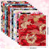 Tudomro 30 Pieces Japanese Style Fabric Squares Fat Quarters Cotton Wrapping Cloth Quilting Fabric Bundles for DIY Patchwork Sewing...