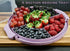 Round Cake Carrier Two Sided Cake Holder Serves as Five Section Serving Tray, Portable Cake Stand Fits 10 inch Cake, Cake Box Comes With Handle, C...
