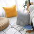 Home Brilliant Yellow Throw Pillow Covers 18x18 Set of 2 Super Soft Couch Pillow Covers Decorative Striped Corduroy Mustard Throw Pillows for Couc...