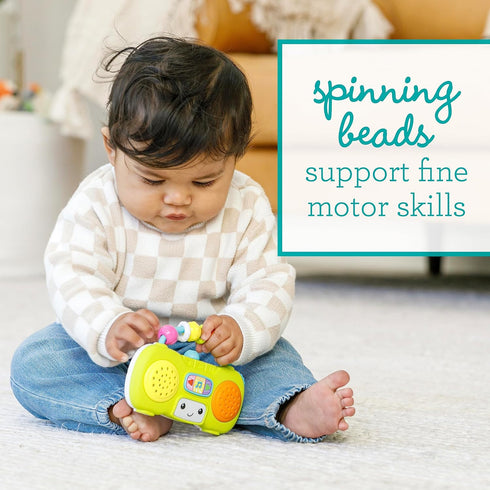 Infantino Music & Light Pretend Mini Boombox - Fine Motor Skills with Melodies & Sounds for Infants & Toddlers, 6M+...