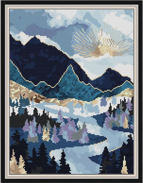 Svarog Stamped Cross Stitch Kits Beginners Full Range of Embroidery Patterns Starter Kits for Adult or Kids DIY Cross Stitches Needlepoint Kits 14...