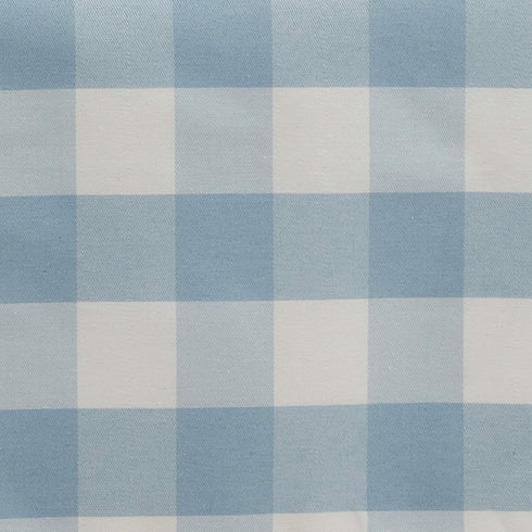 SARO LIFESTYLE Collection Buffalo Plaid Cotton Blend Table Napkins (Set of 4), 20", Blue...