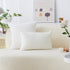 Home Brilliant Euro Sham Super Soft Striped Corduroy Velvet Decorative Throw Pillow Cushion Cover for Baby Couch Bench Sofa Spring Decor, 26x26 in...