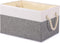 Yawinhe Foldable Storage Basket 1-Pack, Large Fabric Storage Bins with Rope Handle, Used for Organizing Shelves, Closets, Clothes Storage Box, 14....