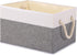 Yawinhe Foldable Storage Basket 1-Pack, Large Fabric Storage Bins with Rope Handle, Used for Organizing Shelves, Closets, Clothes Storage Box, 14....